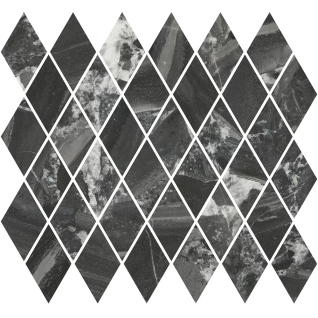 Риальто мозаичный черный 35x37,5 декор глянцевый T054\48007