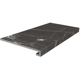 Риальто черный 33x80 ступень фронтальная клееная матовый SG850790R\GCF