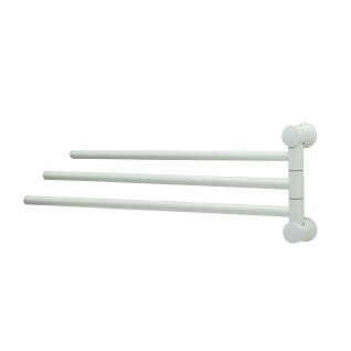 K-1033WHITE Держатель полотенец тройной