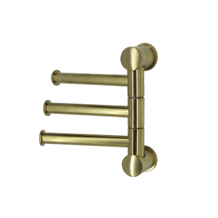 K-1053BRUSHED GOLD Держатель полотенец тройной