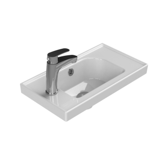 Умывальник Frame 50 левый подвесной белый