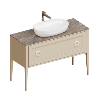 Тумба напольная Plaza Classic NEO 120 1+1 ящик, капучино матовый