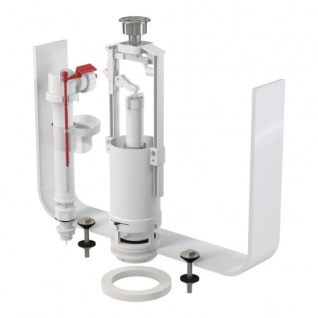 Выпускной комплект со стоп кнопкой, впускной механизм, SA2000S 1/2" CHROM-BL-01