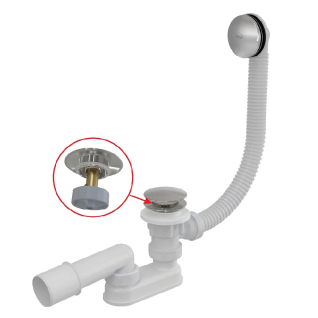 Сифон для ванны ClickClack металл A504CKM-BL-01