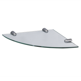 K-533WHITE Полка  стеклянная угловая