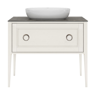 Тумба напольная Plaza Classic NEO 100 1+1 ящик, белая матовая