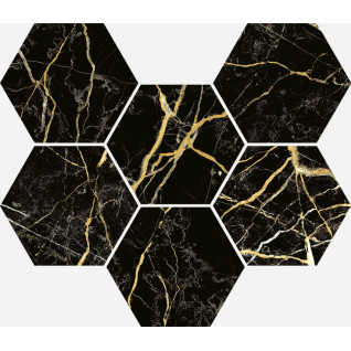 Шарм Экстра Лоран Гексагон 25x29 мозаика патинированный