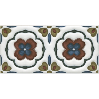 Клемансо орнамент 7,4x15 декор матовый STG\B617\16000