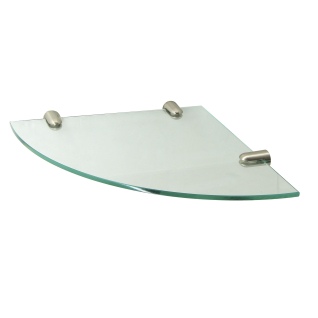 K-533NICKEL Полка  стеклянная угловая
