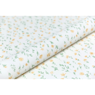 Обои виниловые Уик-Энд мотив желто-зеленый цветы KM7804