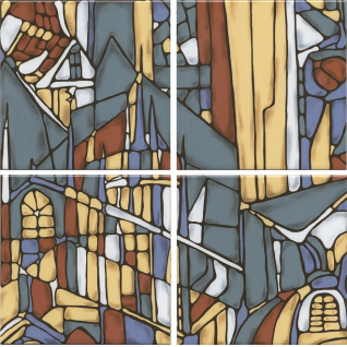 Витраж 30x30 панно глянцевый (из 4 частей 15x15) OP\A203\4x\17000