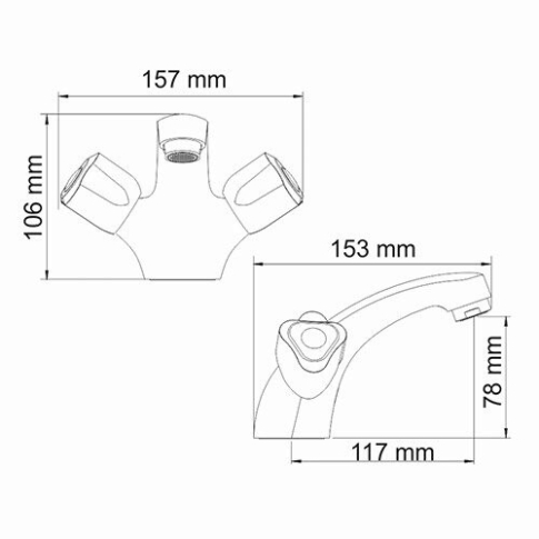 Amper 2903 Смеситель для раковины - картинка 3