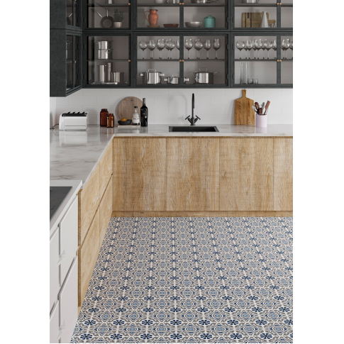 Kingstone Blue 19,6x19,6 керамический гранит матовый - картинка 2