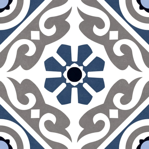 Kingstone Blue 19,6x19,6 керамический гранит матовый - картинка 1