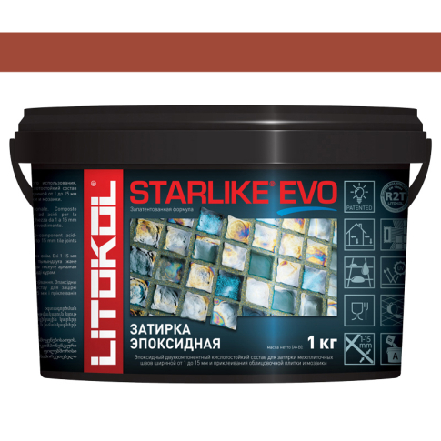 Фуга Starlike Evo 580 Rosso Mattone 1 кг  - картинка 1