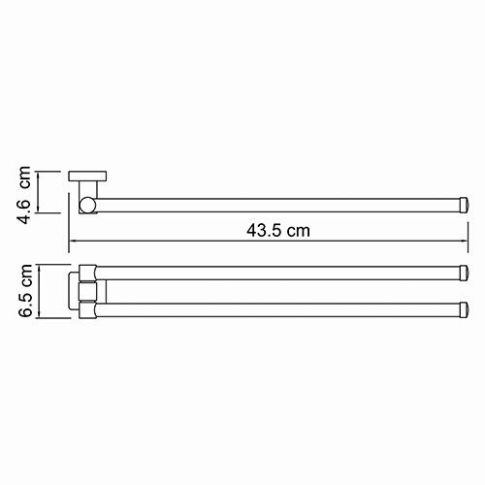 Lippe K-6531 Держатель полотенец двойной - картинка 4