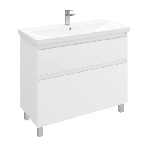 Тумба напольная Vitrum 100 под умывальник Cerastyle Elite 100, белый матовый - картинка 1