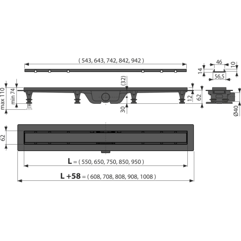 Трап для душа Simple APZ19-850 - картинка 3