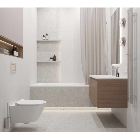 Perla Bianco серый светлый 60x119,5 керамический гранит матовый CR6012G0481R - картинка 8