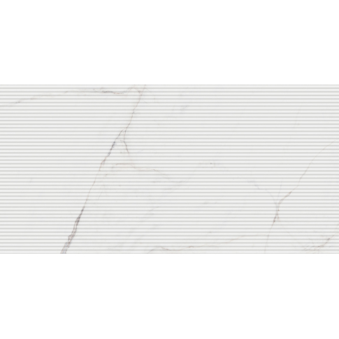 Марсель белый 60x119,5 плитка глянцевый структурный KM6012B0410R - картинка 1