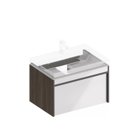 Тумба подвесная Modula 70 см, цвет арабика - картинка 1