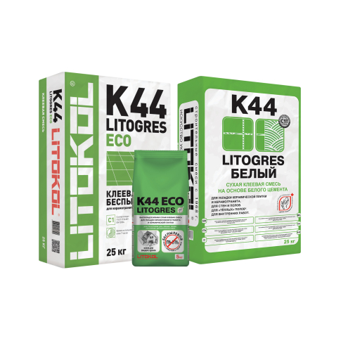 Клей для плитки беспылевой Litokol Litogres К44 ECO серый C1 (до 25 кг - картинка 2