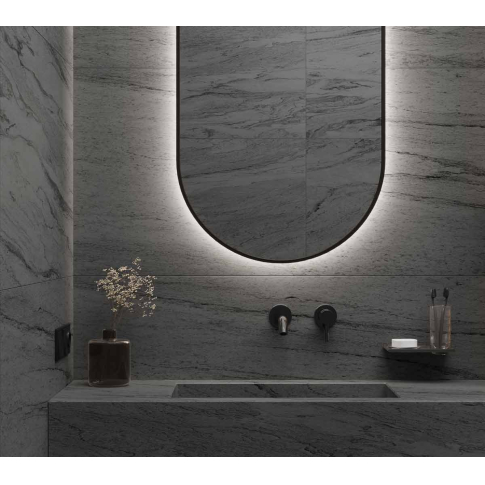 Englend Black 60x120 керамический гранит карвинг лаппато - картинка 4