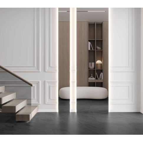 Englend Black 60x120 керамический гранит карвинг лаппато - картинка 5