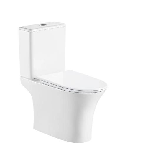 Унитаз напольный BERNINA Tornado безободковый с крышкой duroplast, soft-close, быстросъемная, белый, CT11133 - картинка 1