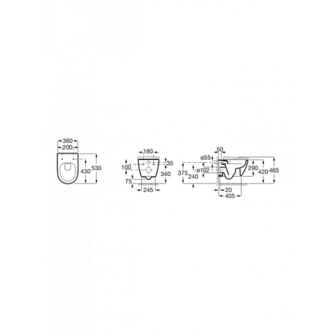 Унитаз подвесной ONA Rimless - картинка 2