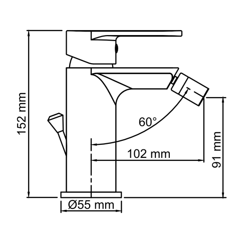 Mindel 8506 Смеситель для биде - картинка 3