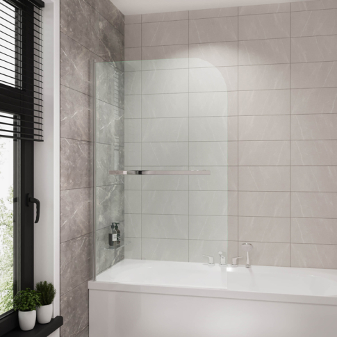Шторка для ванны GR-104, стекло прозрачное Easy Clean - картинка 4