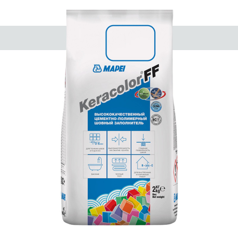 Фуга Mapei Keracolor FF 2 кг светло-серый 111 - картинка 1