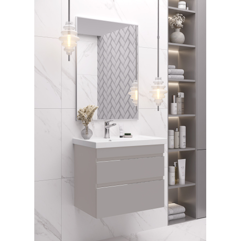 Тумба подвесная SARGAS 60 под умыв-к Cerastyle Frame 60, МЕРИНОС матовый - картинка 6