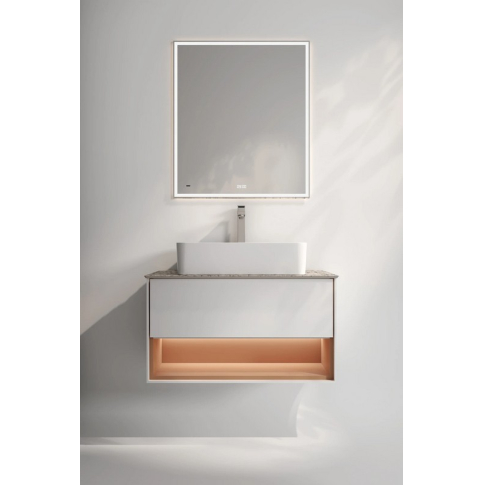 Тумба подвесная Plaza Modern 100 см, цвет белый матовый-сахара - картинка 2