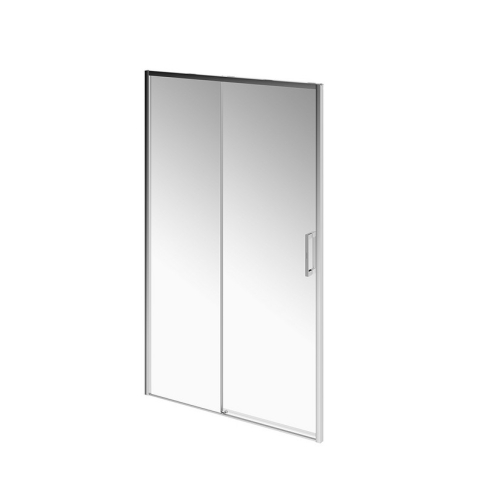 Душевая дверь LINDO раздвижная 120х195, Soft Close, покрытие Easy clean, хром - картинка 2
