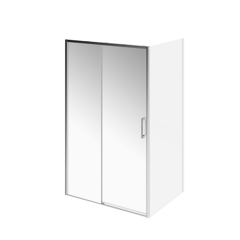Душевая дверь LINDO раздвижная 120х195, Soft Close, покрытие Easy clean, хром - картинка 1