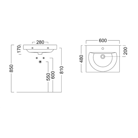 Умывальник Boungiorno 60 с крепежом BG.wb.60 - картинка 6