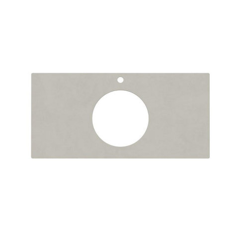 Столешница керамогранитная Про Чементо 100 см для полувстраиваемых раковин Artbasin, серый светлый натуральный - картинка 4