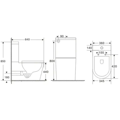 Унитаз напольный MAIELLA безободковый с крышкой duroplast, soft-close, белый, CT10314 - картинка 5