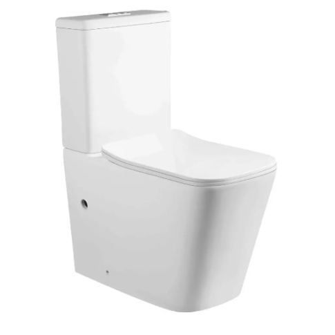 Унитаз напольный MAIELLA безободковый с крышкой duroplast, soft-close, белый, CT10314 - картинка 1