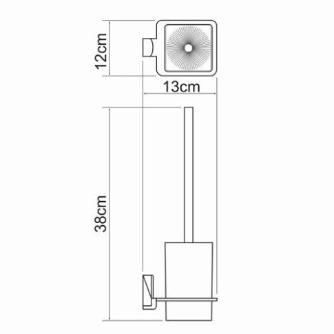 Exter K-5227 Щетка для унитаза подвесная - картинка 4
