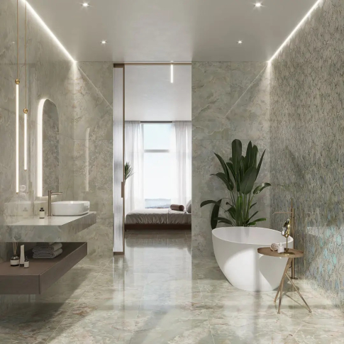 Сен-Тропе зеленый светлый 60x119,5 плитка глянцевый KM6012B0360R - картинка 11