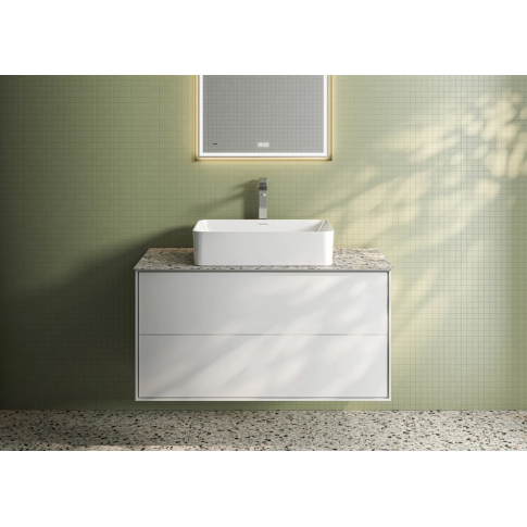 Тумба подвесная Plaza Modern 100 см, цвет белый матовый - картинка 2