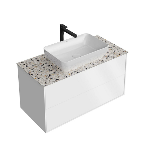 Тумба подвесная Plaza Modern 100 см, цвет белый матовый - картинка 3