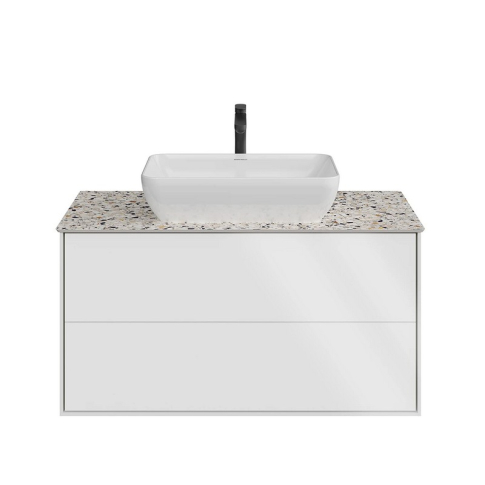 Тумба подвесная Plaza Modern 100 см, цвет белый матовый - картинка 4