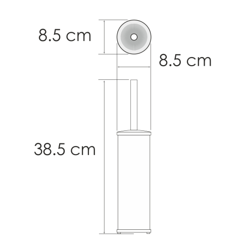 K-1027BLACK Щетка для унитаза напольная - картинка 3