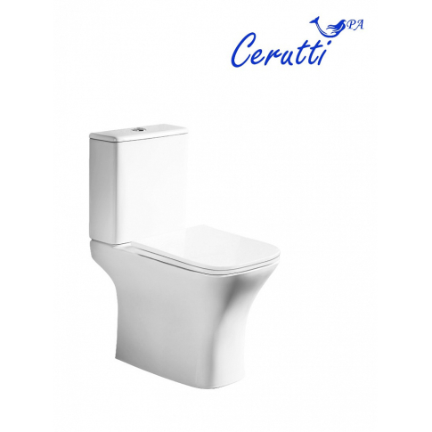 Унитаз напольный VETTORE Tornado безободковый с крышкой duroplast, soft-close, быстросъемная, белый, CT11134 - картинка 1