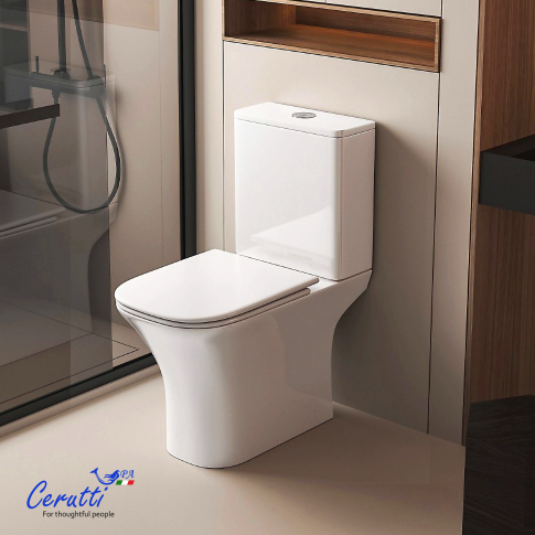 Унитаз напольный VETTORE Tornado безободковый с крышкой duroplast, soft-close, быстросъемная, белый, CT11134 - картинка 3