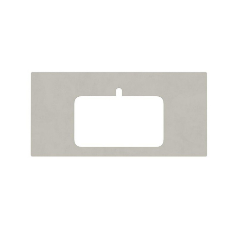 Столешница керамогранитная Про Чементо 100 см для встраиваемых сверху раковин, серый светлый натуральный - картинка 4